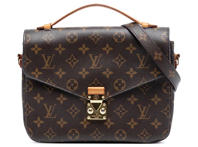 Borsa Louis Vuitton Monogram Pochette Metis marrone