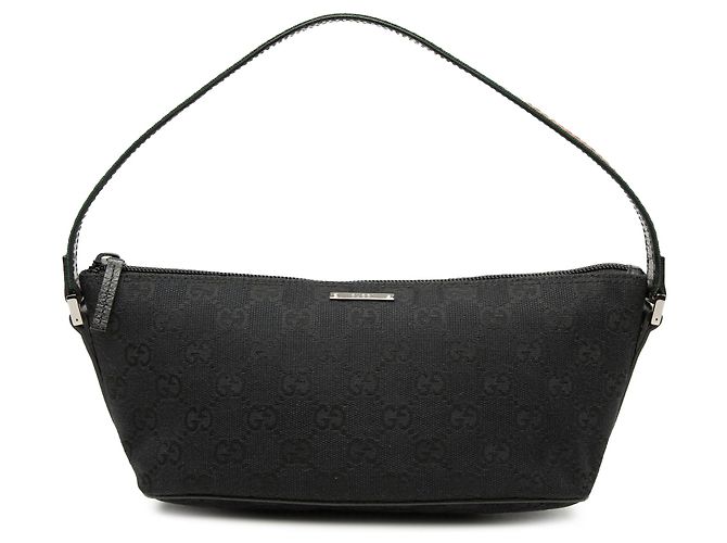 Borsa a tracolla Gucci GG Canvas Web nera Nero