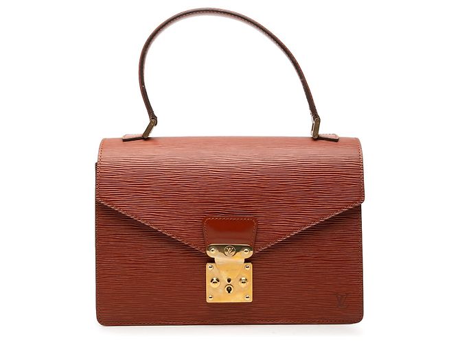 Borsa Louis Vuitton Epi Concorde marrone