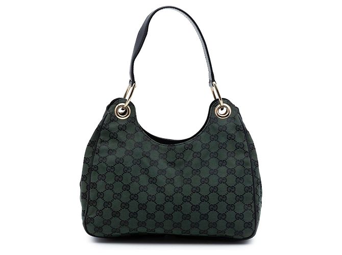 Borsa a tracolla Gucci GG Canvas Colbert verde