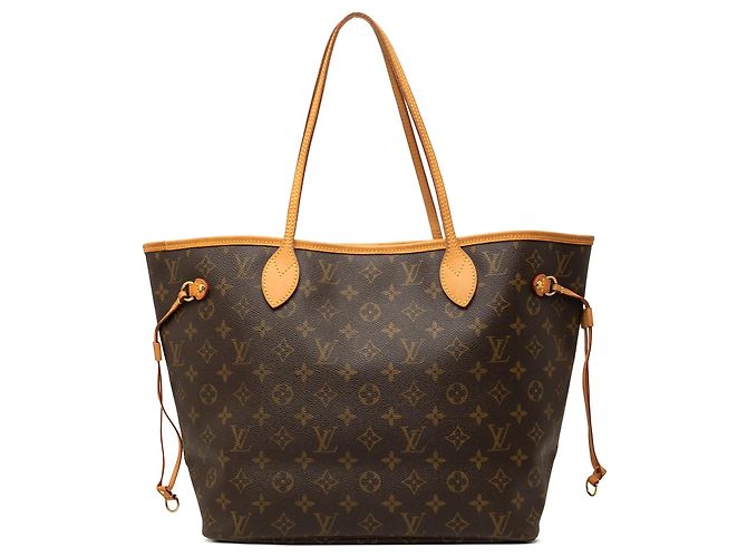 Sac cabas Louis Vuitton Monogram Neverfull MM marron