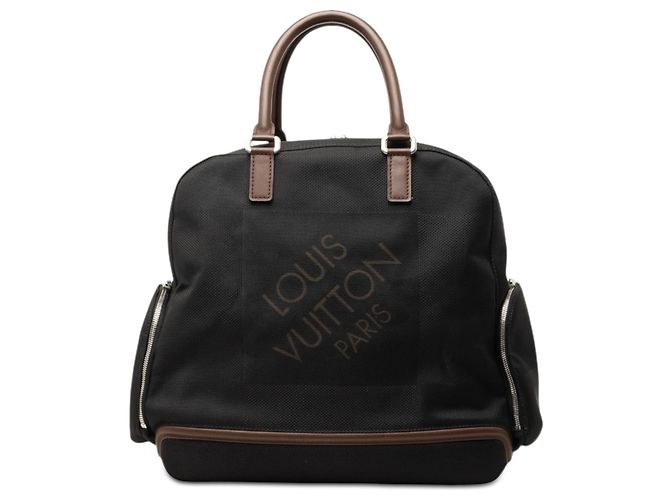 Borsa da viaggio Louis Vuitton Damier Geant Aventurier Polaire nera Nero