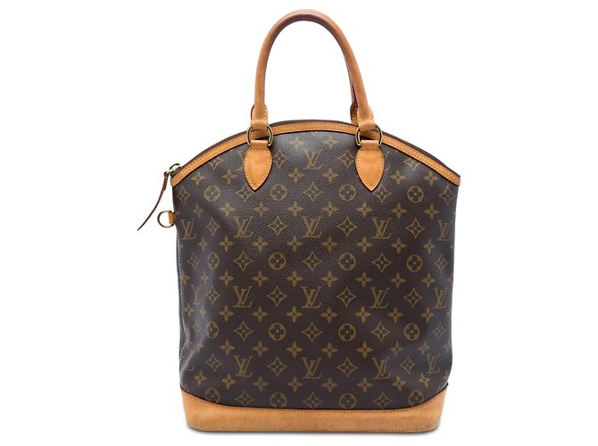 Borsa verticale Louis Vuitton Monogram Lockit marrone 