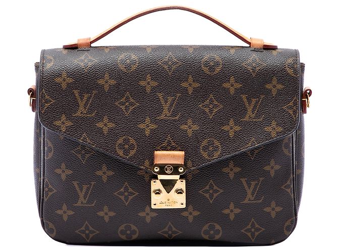 Borsa Louis Vuitton Monogram Pochette Metis marrone