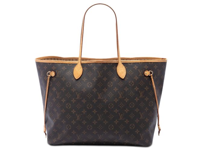 Sac cabas Louis Vuitton Monogram Neverfull MM marron