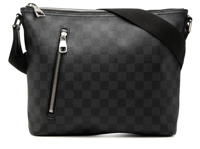 Borsa a tracolla Louis Vuitton Damier Graphite Mick PM nera Nero