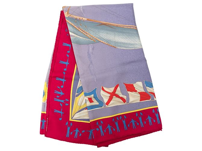 Sciarpa in seta Hermès Multi En Course 90 Multicolore 