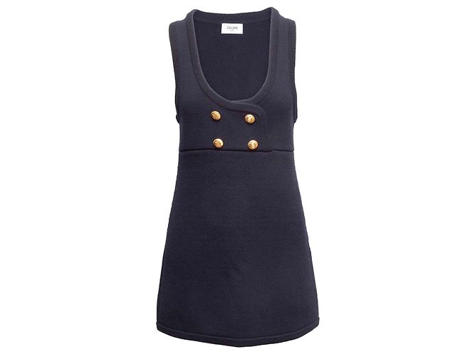 Céline Strick-Latzkleid Celine Navy Größe US S Blau