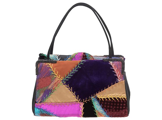 Multicolor Judith Leiber Patchwork Evening Tote Multiple colors 