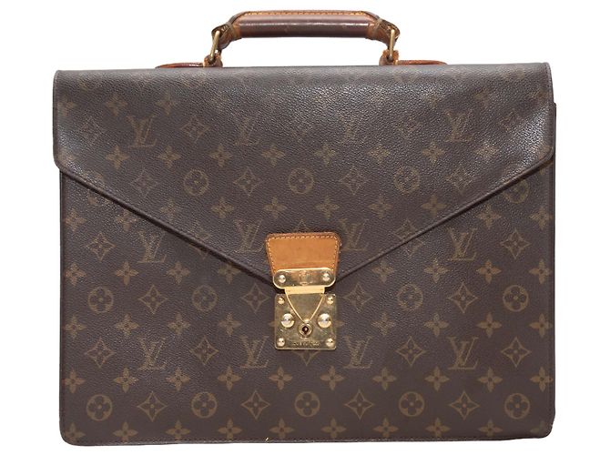 Pasta de documentos Louis Vuitton Monogram marrom