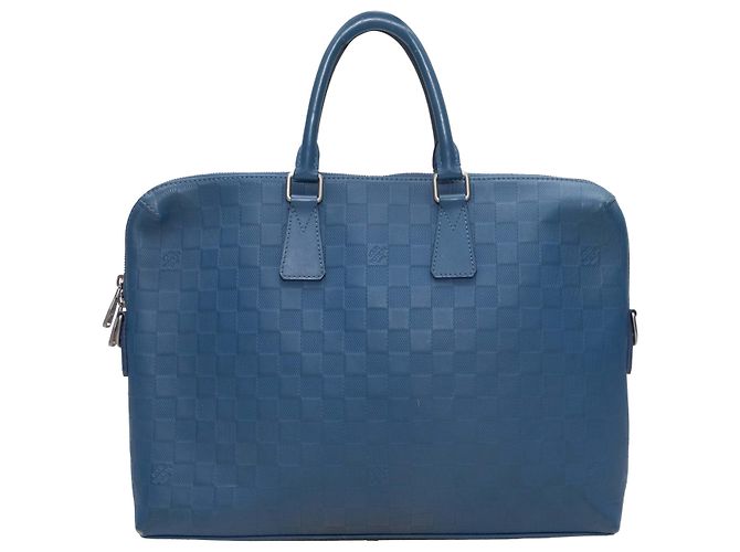 Bolsa de alça Louis Vuitton Damier Infini azul