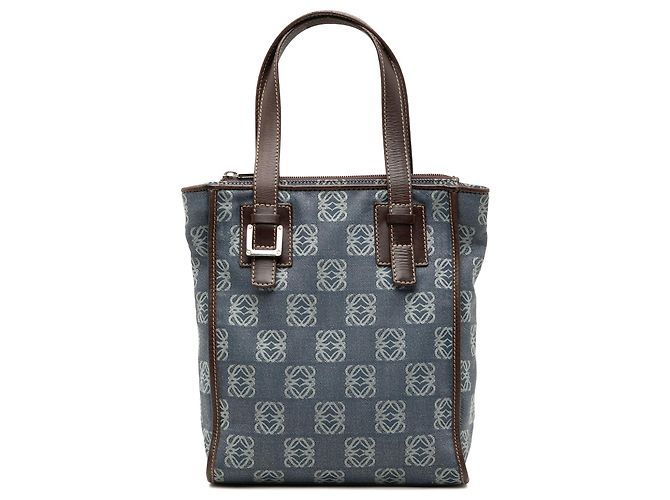 Blauer LOEWE Anagram Denim Tote
