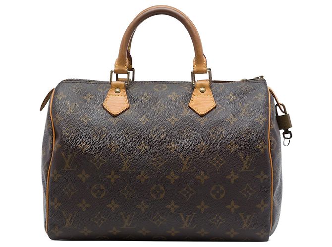 Borsa Boston Louis Vuitton Monogram Speedy 30 marrone