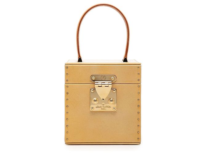 Bolsa Vanity Louis Vuitton Monogram Vernis Bleecker Bege