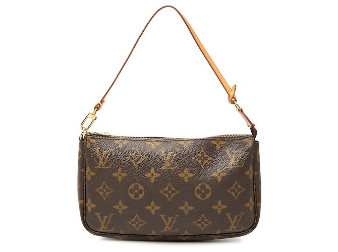 Borsa a tracolla Louis Vuitton Monogram Pochette Accessoires marrone