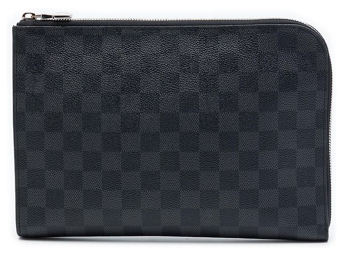 Clutch Pochette Jour MM Damier Graphite nera Louis Vuitton Nero