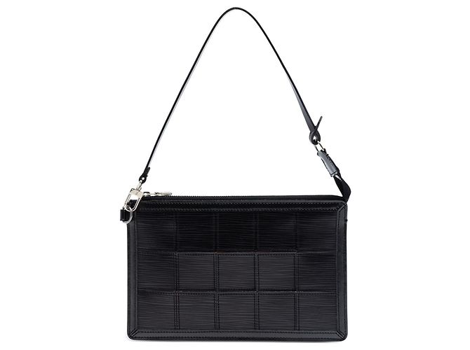 Borsa a tracolla Louis Vuitton Epi Stretch Delmonico nera Nero