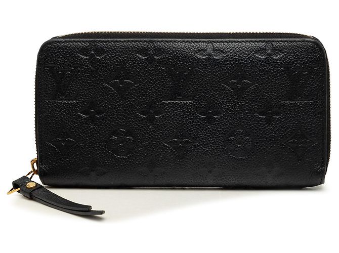 Cartera larga Zippy Monogram Empreinte negra Louis Vuitton Negro