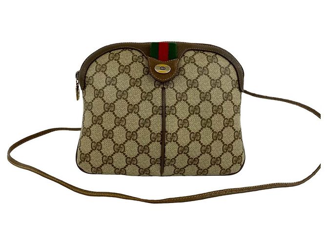Bolsa transversal Gucci GG Supreme Web bege