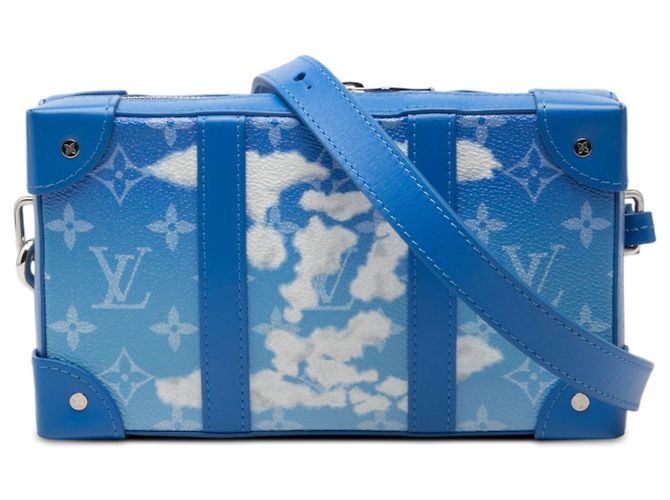 Borsa a tracolla portafoglio Louis Vuitton Monogram Clouds Soft Trunk blu