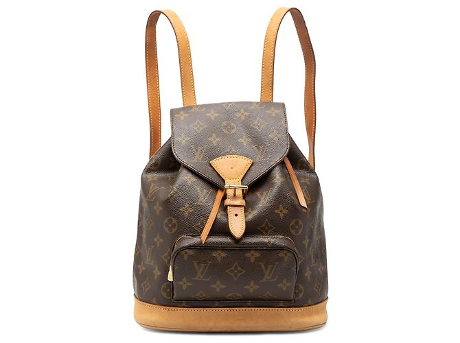 Brown Louis Vuitton Monogram Montsouris PM Backpack