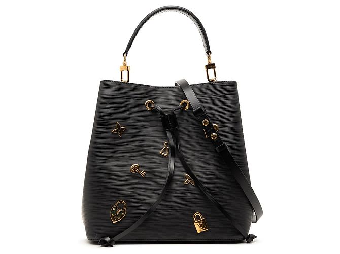Borsa a secchiello Neonoe Epi Love Lock nera Louis Vuitton Nero