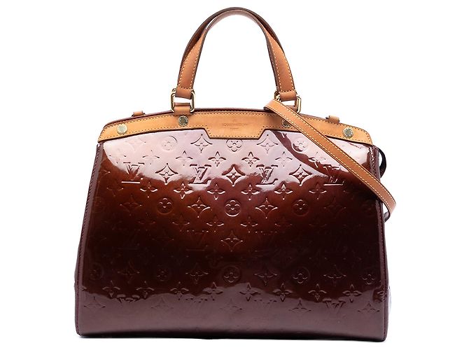 Borsa Louis Vuitton Monogram Vernis Brea GM rossa Rosso