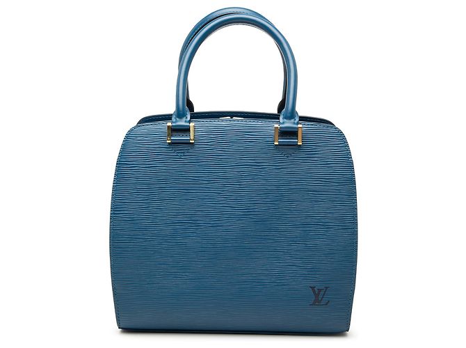 Borsa Louis Vuitton Epi Pont Neuf PM Blu