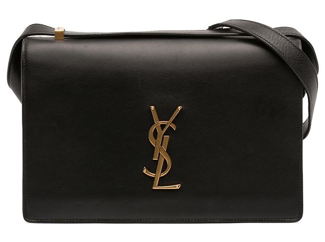Piccola borsa a tracolla Dylan in pelle di vitello nera Saint Laurent Nero
