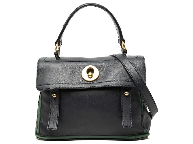 Piccola borsa Muse in pelle nera Saint Laurent Nero