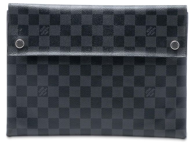 Pochette GM Alpha in Damier Graphite nero Louis Vuitton
