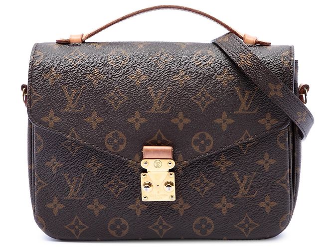 Borsa Louis Vuitton Monogram Pochette Metis marrone
