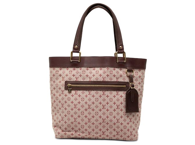 Rote Louis Vuitton Monogram Mini Lin Lucille GM Handtasche