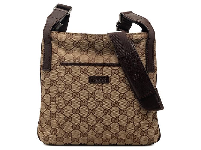 Borsa a tracolla Gucci GG Canvas beige