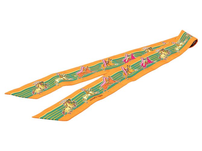 Hermès Seidentuch Orange Pani La Shar Pawnee Twilly