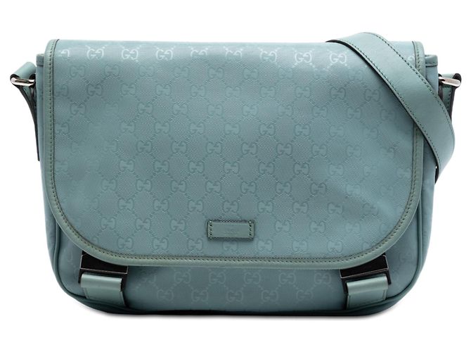 Borsa a tracolla Gucci GG Imprime blu
