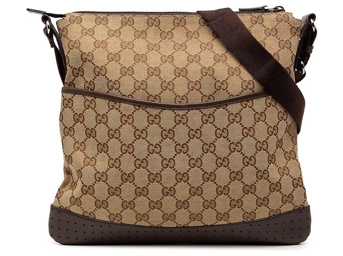 Borsa a tracolla Gucci GG Canvas marrone