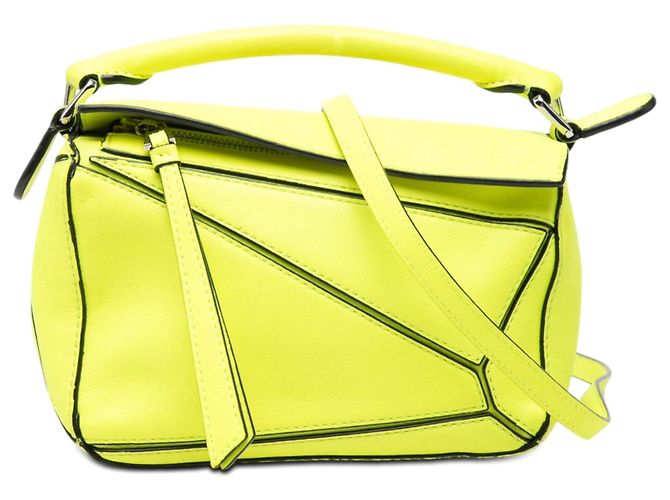Borsa LOEWE Mini Calfskin Puzzle gialla Giallo