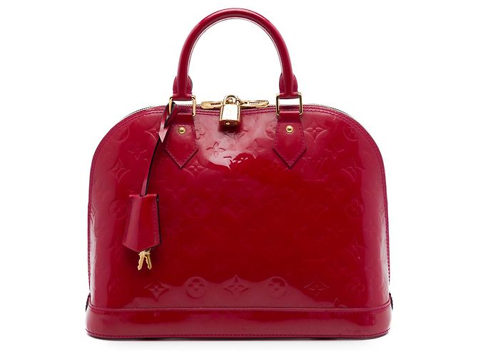 Bolsa Louis Vuitton Monogram Vernis Alma PM Rosa
