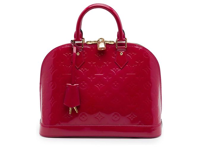 Borsa Louis Vuitton Monogram Vernis Alma PM rossa Rosso