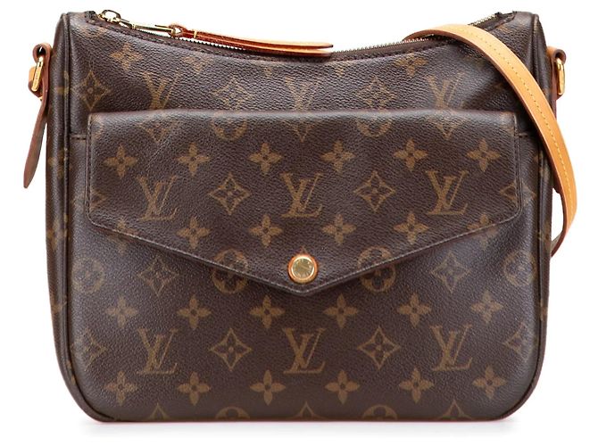 Bolsa transversal Louis Vuitton Monogram Mabillon marrom