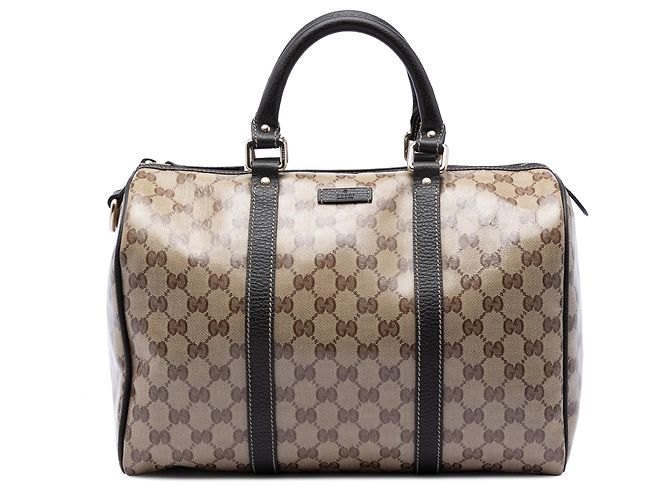 Borsa Boston Gucci Medium GG Crystal Joy beige