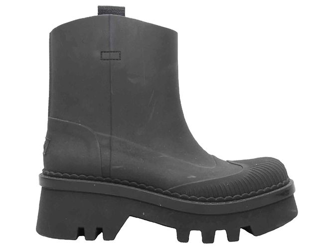 Chloé Schwarze Chloe Gummistiefel Größe 37