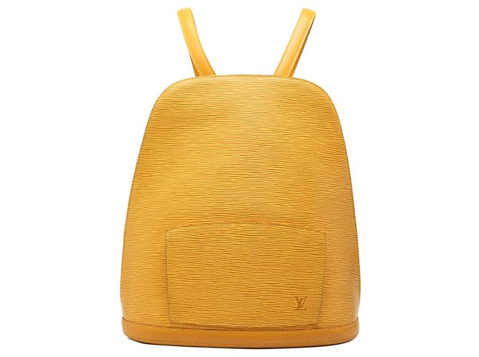 Mochila Louis Vuitton Epi Gobelins amarilla Amarillo