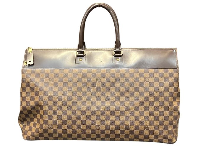 Borsa Boston Louis Vuitton Greenwich GM Marrone Damier ebene