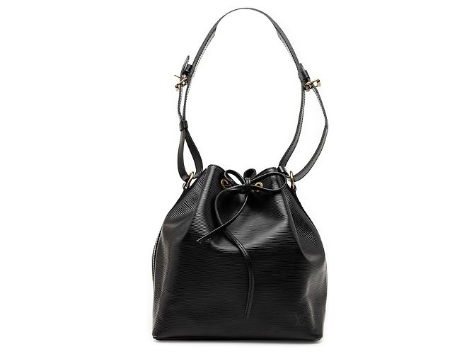 Borsa a secchiello Louis Vuitton Epi Petit Noe nera Nero