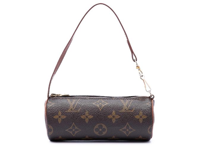 Borsa Louis Vuitton Monogram Papillon Pochette marrone