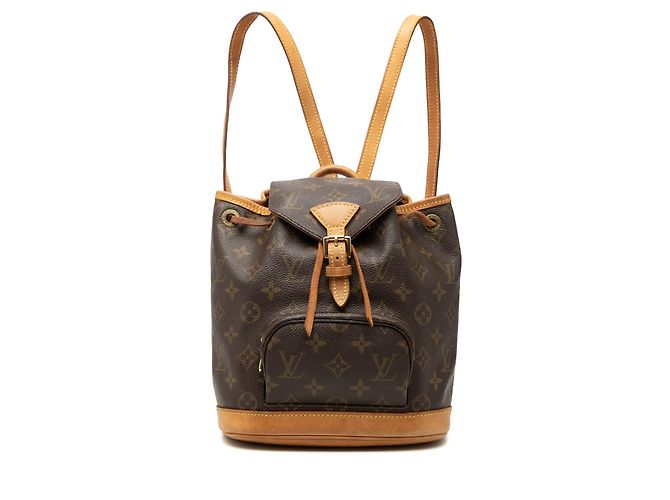Brown Louis Vuitton Monogram Mini Montsouris Backpack