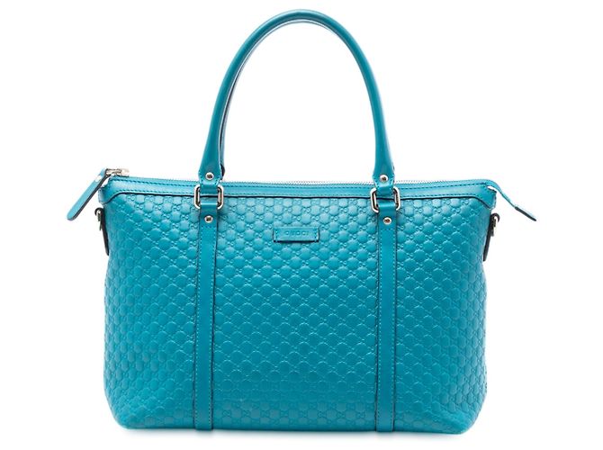 Borsa blu Gucci Small Microguccissima Joy