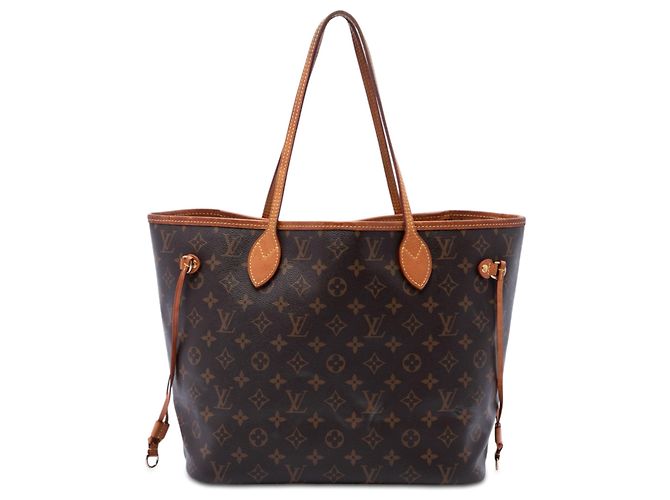 Borsa Tote Louis Vuitton Monogram Neverfull MM marrone